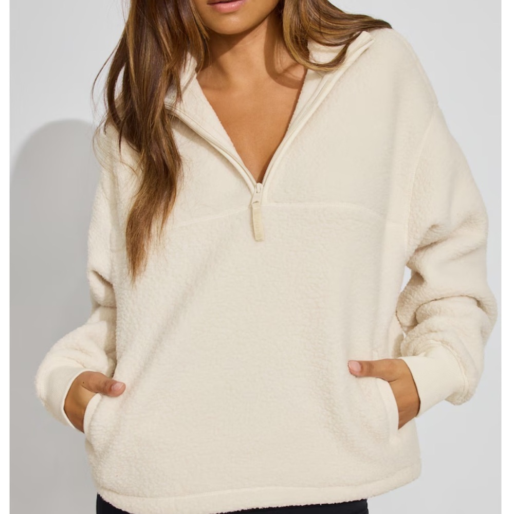 Garage Sherpa Mock Neck Half Zip Sweater NWT Size L/XL - Picture 1 of 7